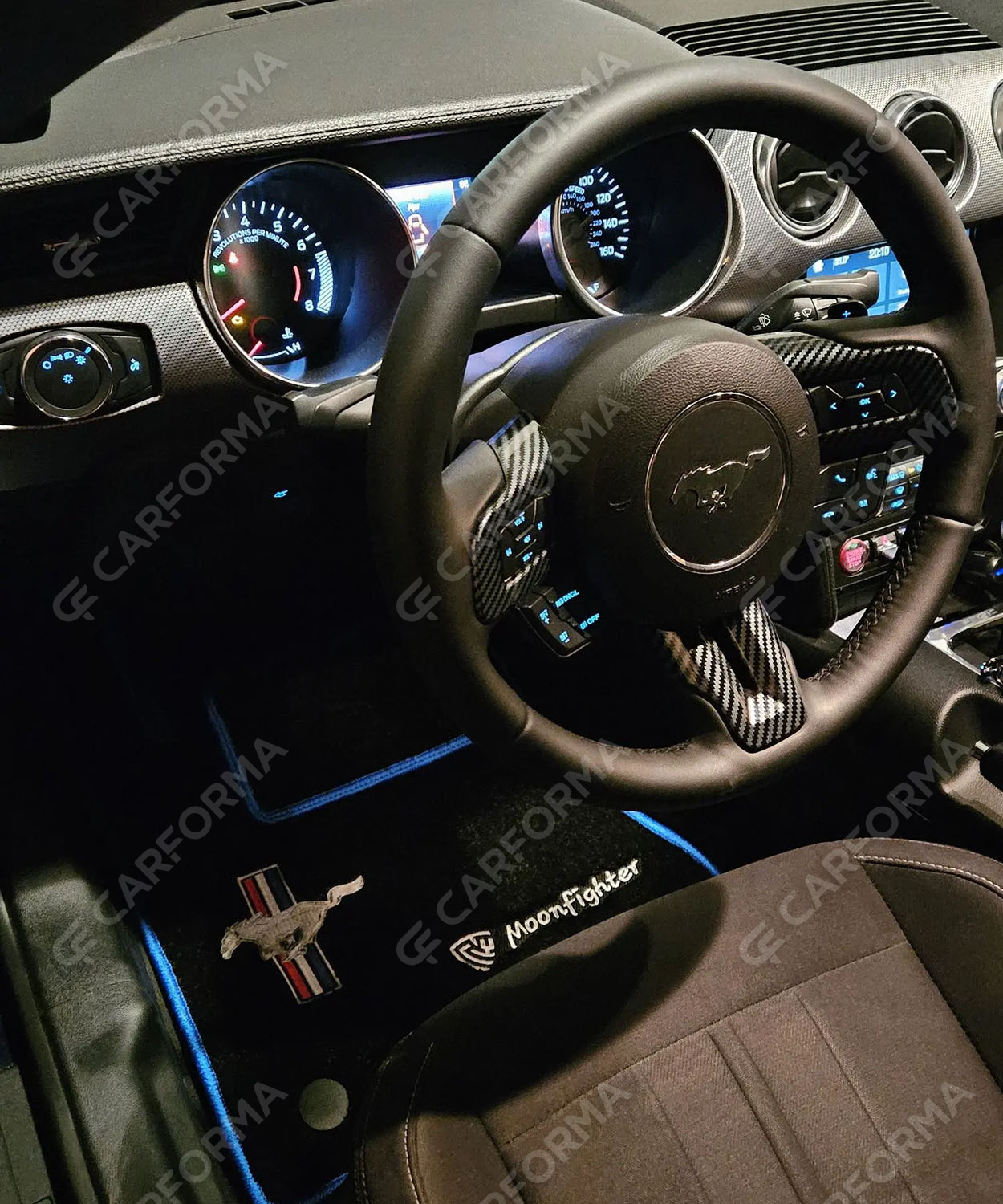Ворсовые коврики на Ford Mustang VI 2013&nbsp;-&nbsp;2023 в Магнитогорске