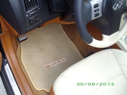 Ворсовые коврики на Infiniti FX I 2003 - 2008 в Магнитогорске