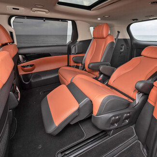 EVA коврики на KIA Carnival IV 7 мест с оттоманками 2020 - 2025 в Магнитогорске