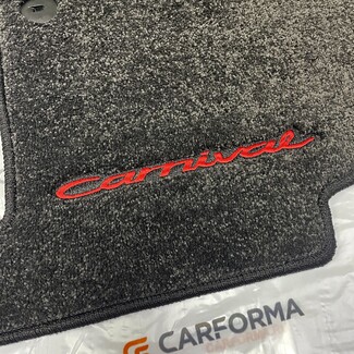 Ворсовые коврики на KIA Carnival III 7 мест 2014 - 2021 в Магнитогорске